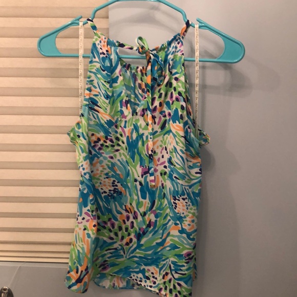 Lilly pulitzer halter tie back top - Picture 2 of 2